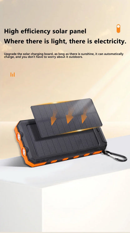 Powerbank solarny 200 000 mAh, szybkie ładowanie