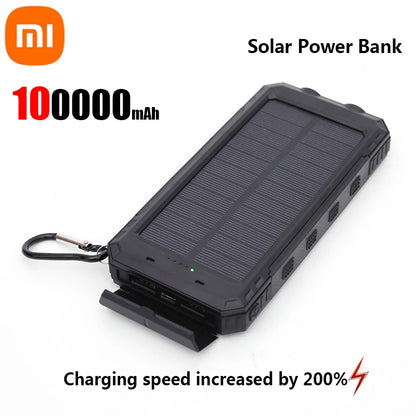 Powerbank solarny 200 000 mAh, szybkie ładowanie