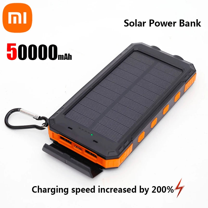 Powerbank solarny 200 000 mAh, szybkie ładowanie