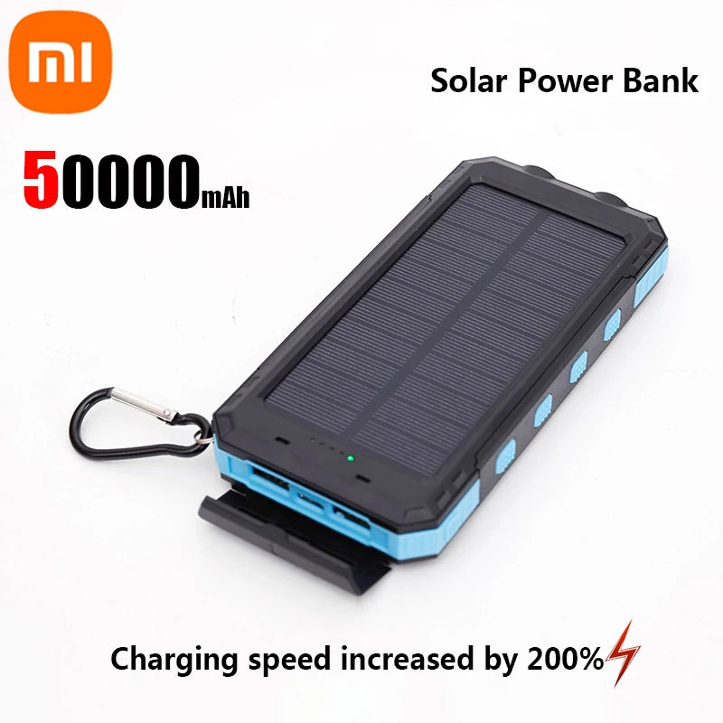 Powerbank solarny 200 000 mAh, szybkie ładowanie