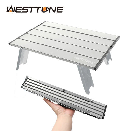 Ultralekki, składany stolik campingowy z aluminium
