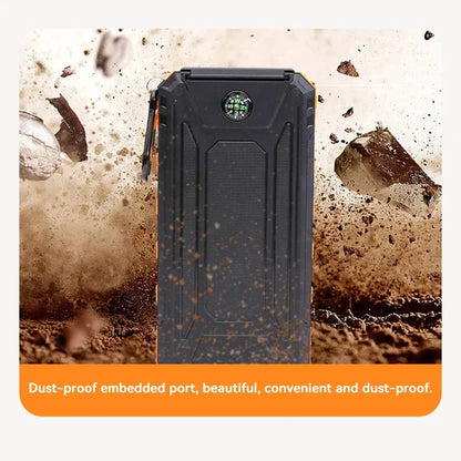 Powerbank solarny 200 000 mAh, szybkie ładowanie