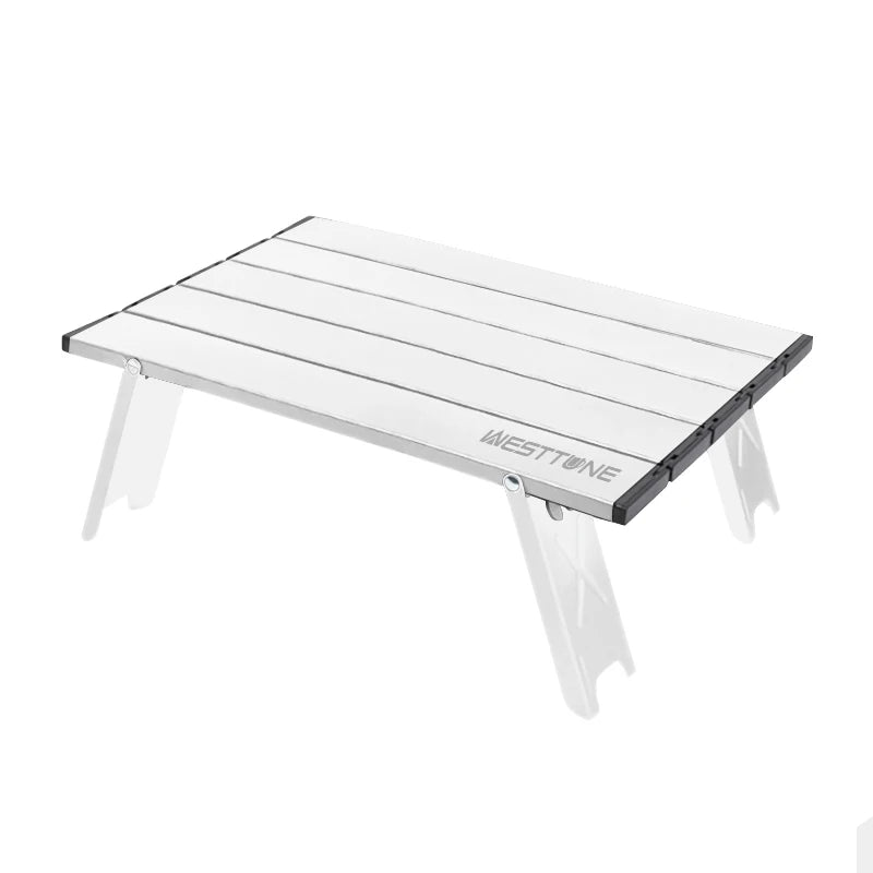 Ultralekki, składany stolik campingowy z aluminium
