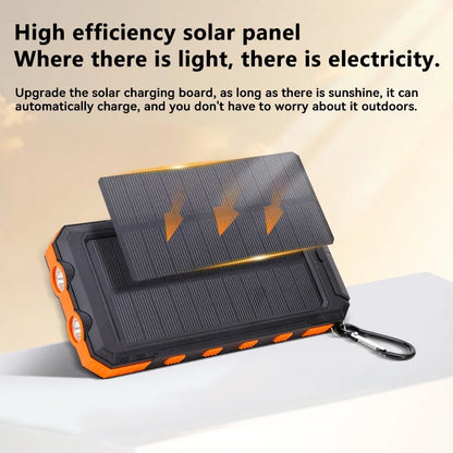 Powerbank solarny 200 000 mAh, szybkie ładowanie