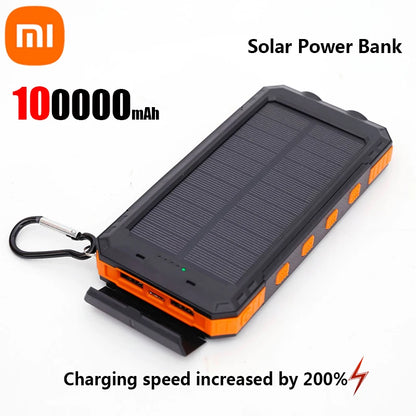 Powerbank solarny 200 000 mAh, szybkie ładowanie