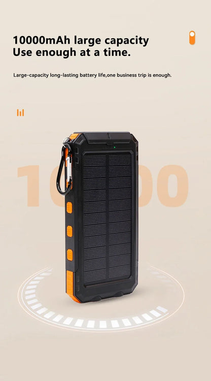 Powerbank solarny 200 000 mAh, szybkie ładowanie