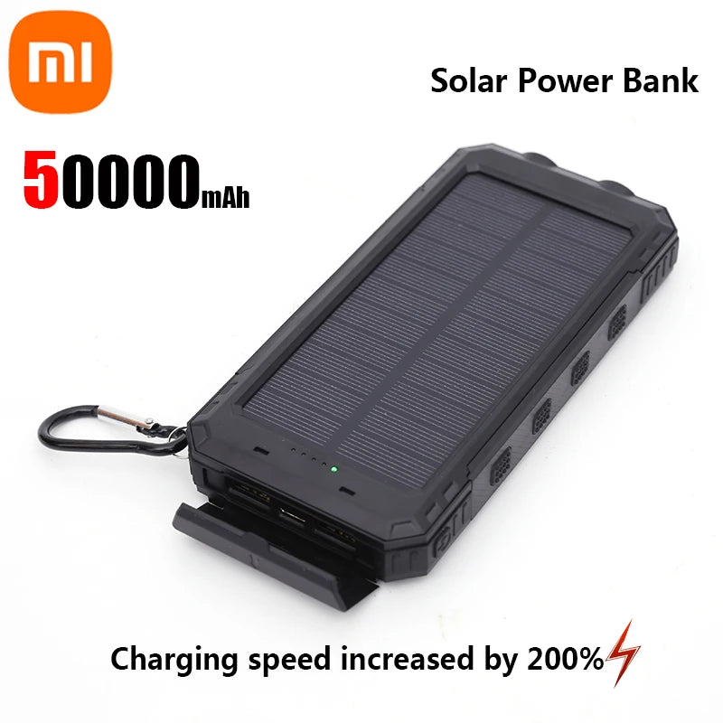 Powerbank solarny 200 000 mAh, szybkie ładowanie