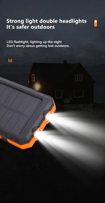 Powerbank solarny 200 000 mAh, szybkie ładowanie