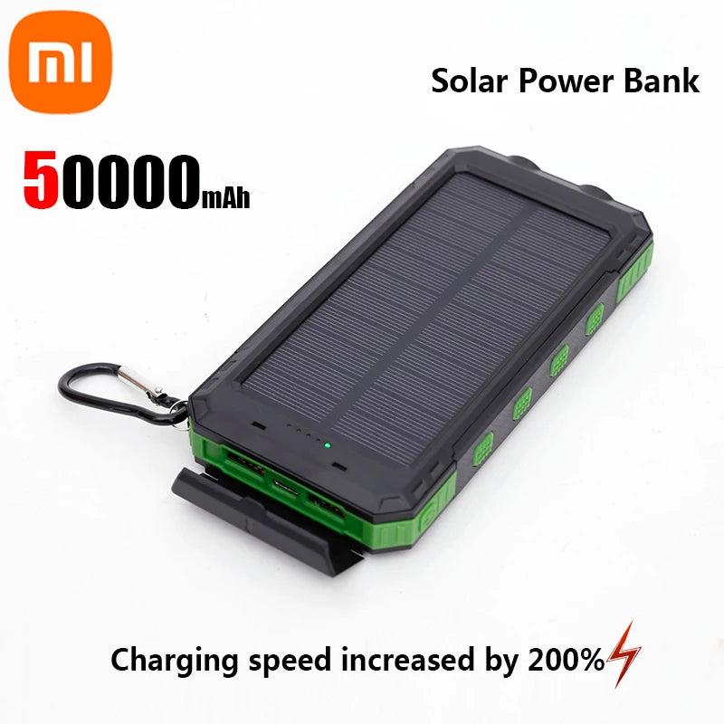 Powerbank solarny 200 000 mAh, szybkie ładowanie